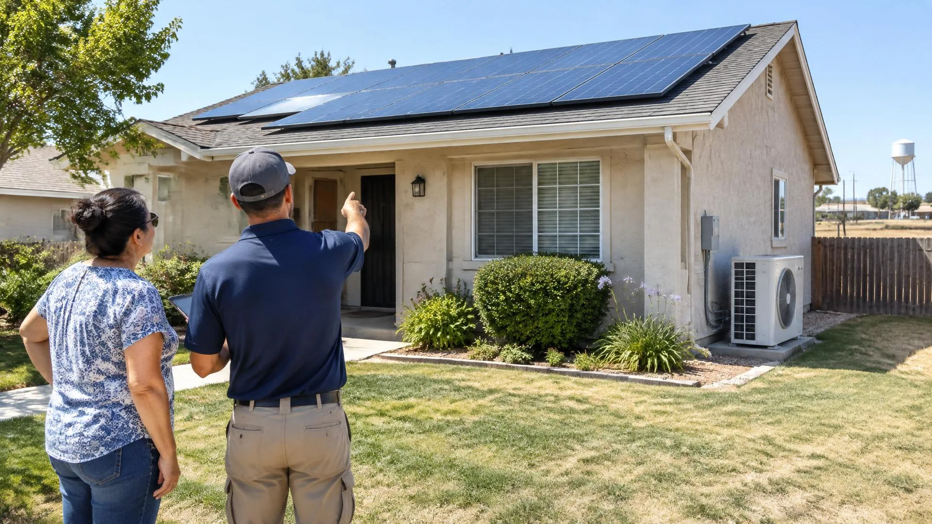 Coordinated appliance demand and solar planning for a Gustine home
