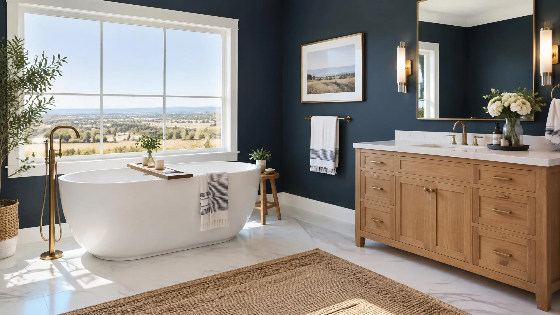 Bathtub drain and stopper inside a residential bathing fixture