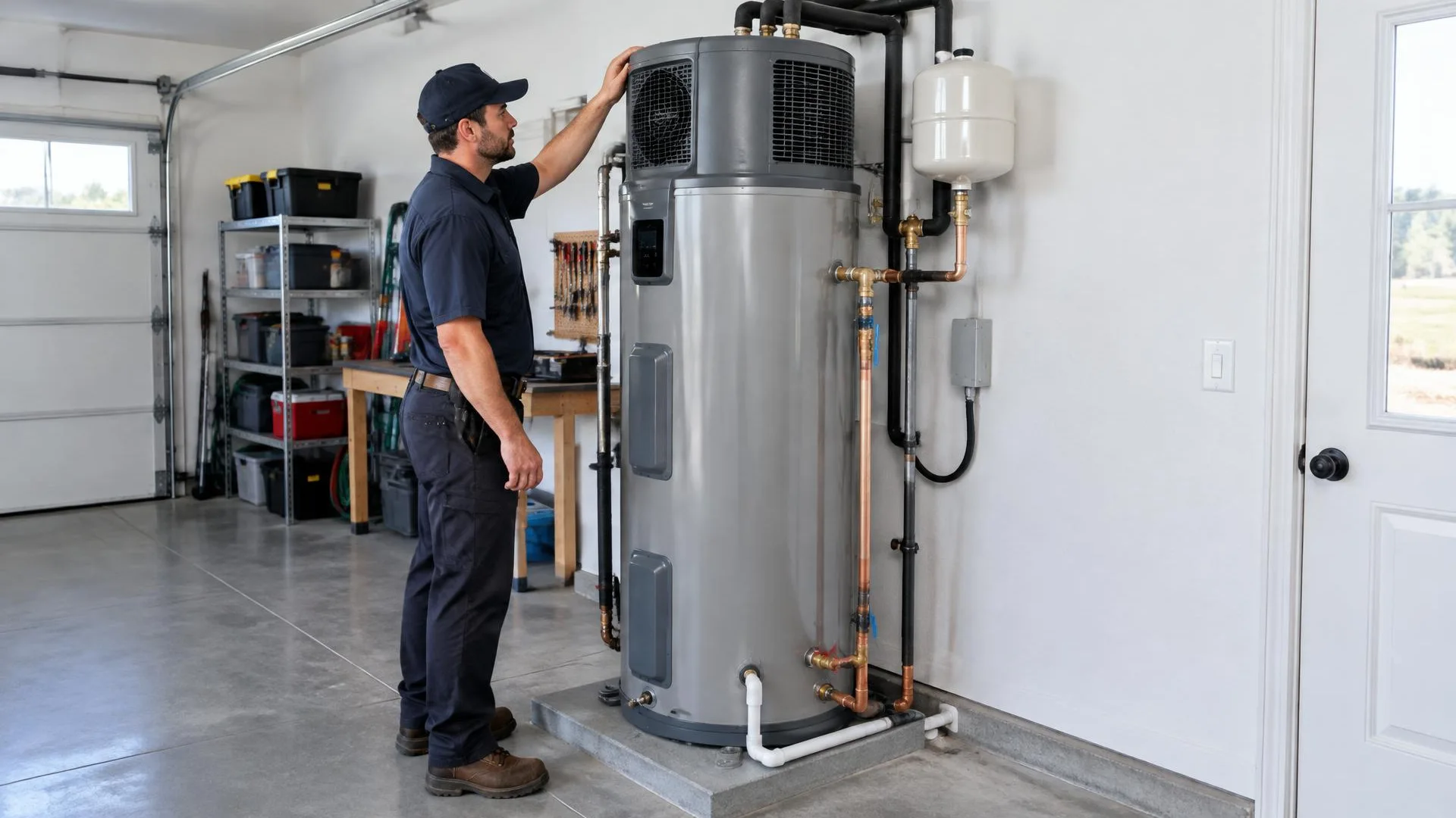 Manufacturer clearance and service-access review for a Gustine water heater