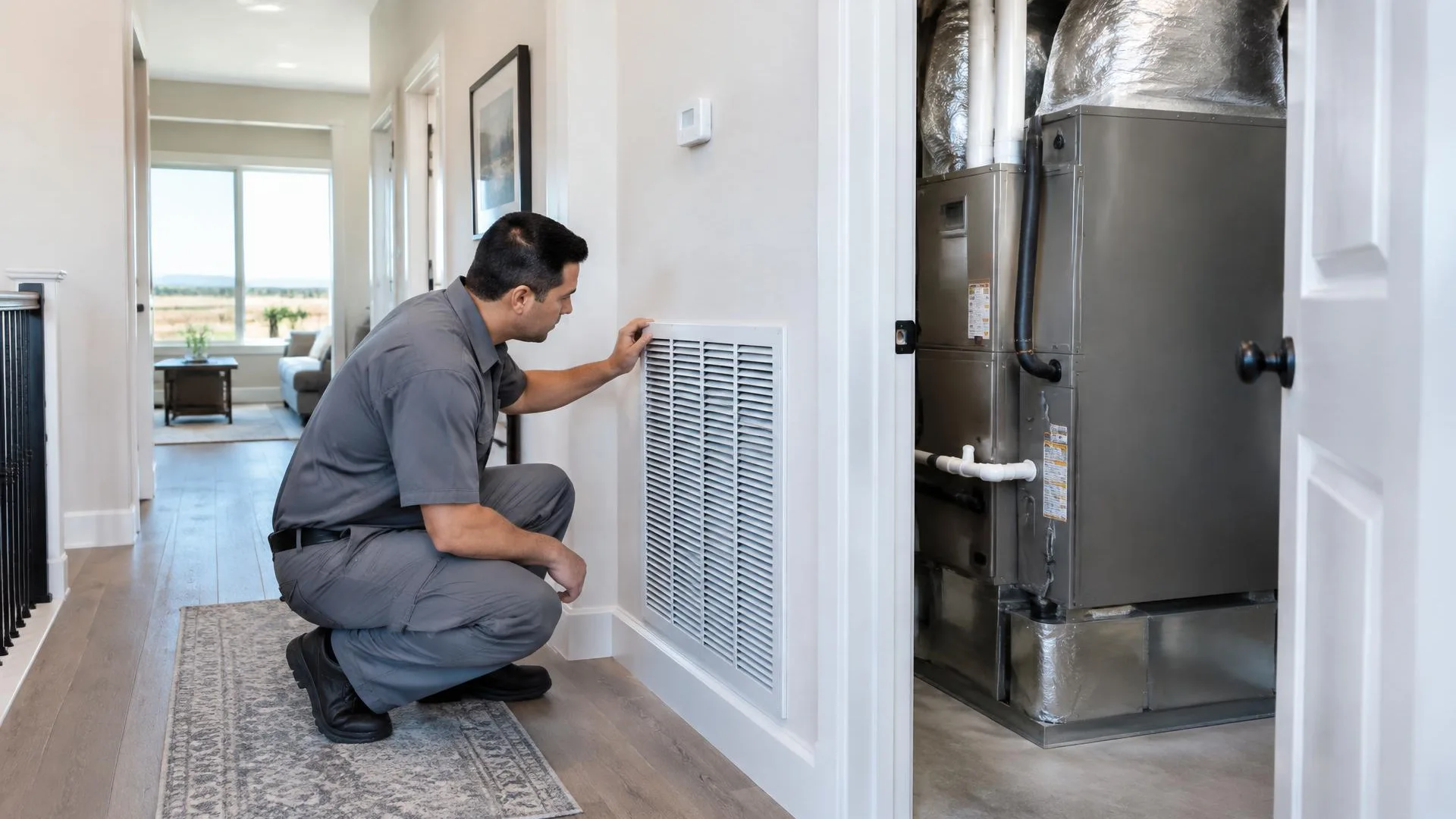 Residential cooling equipment used for airflow evaluation