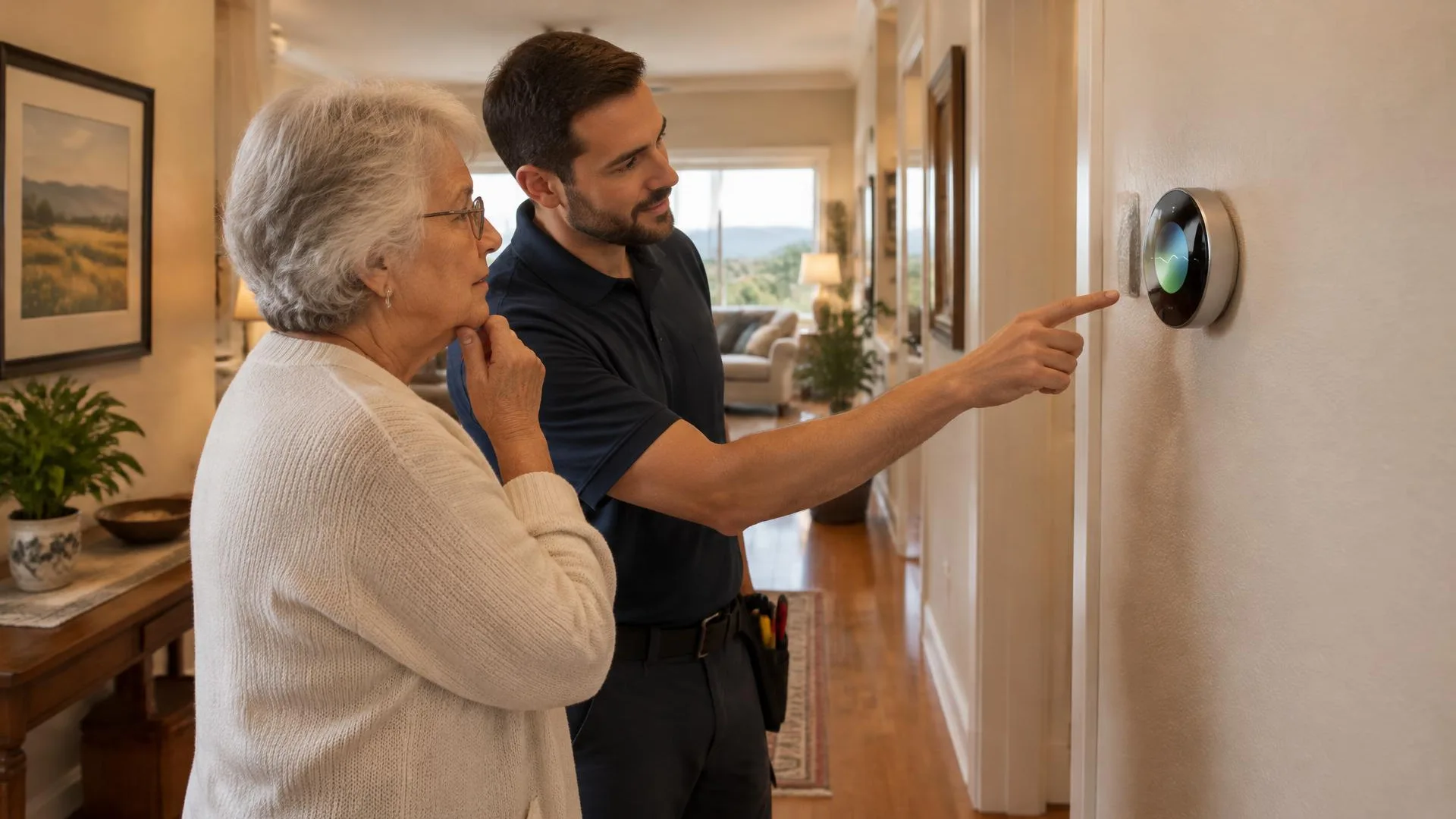 Smart thermostat set up around a household's everyday comfort preferences