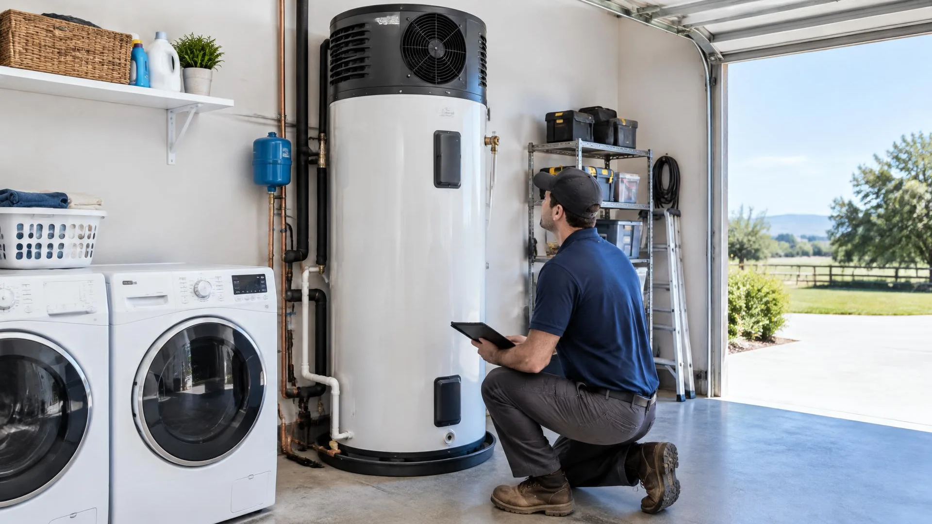 Replacement connection planning for a Dos Palos heat pump water heater
