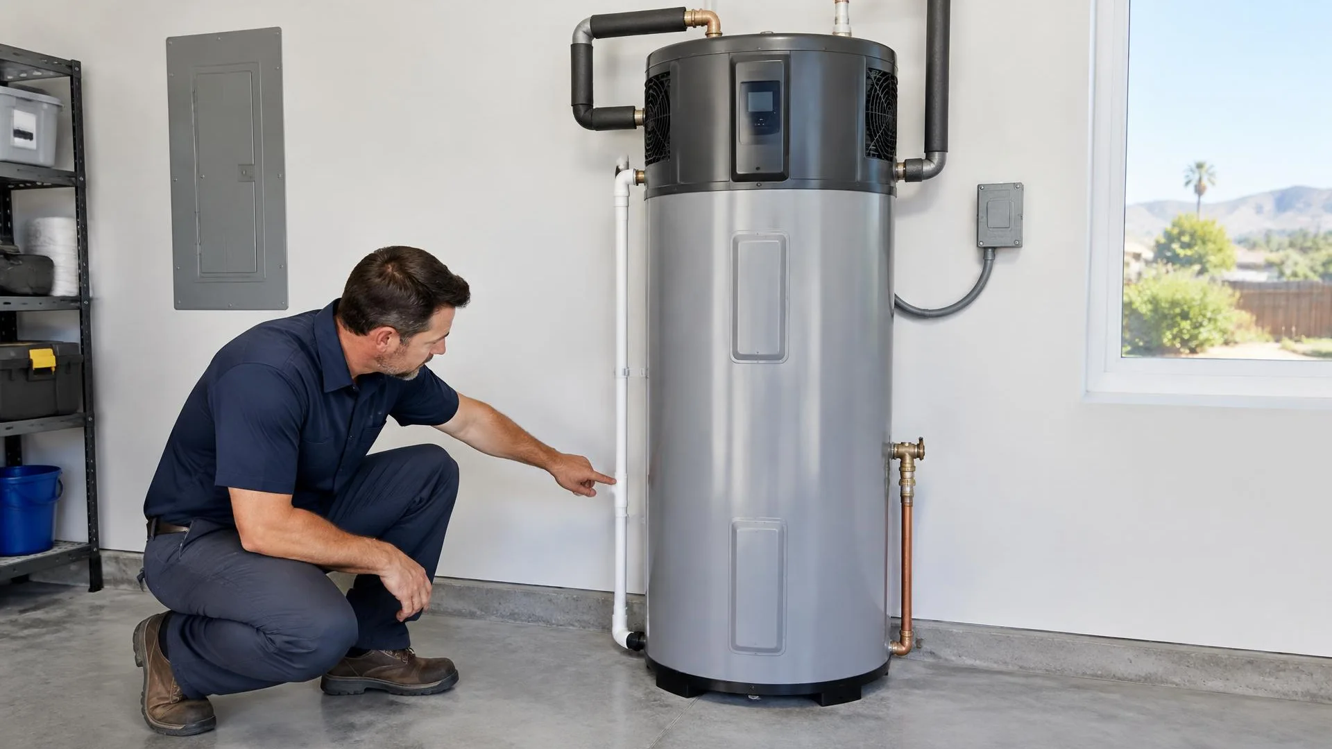 Professional supply assessment for an Atwater heat pump water heater conversion