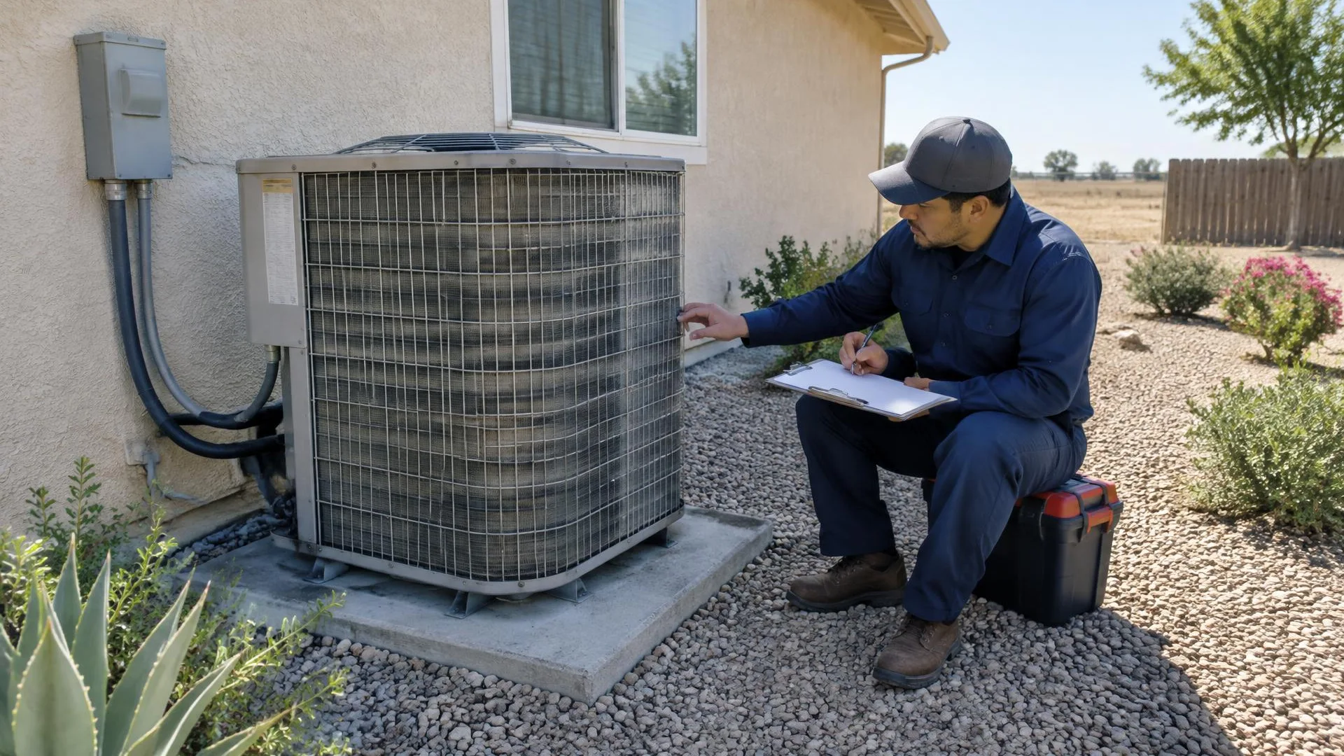 Air-conditioning equipment reviewed for repair and replacement planning