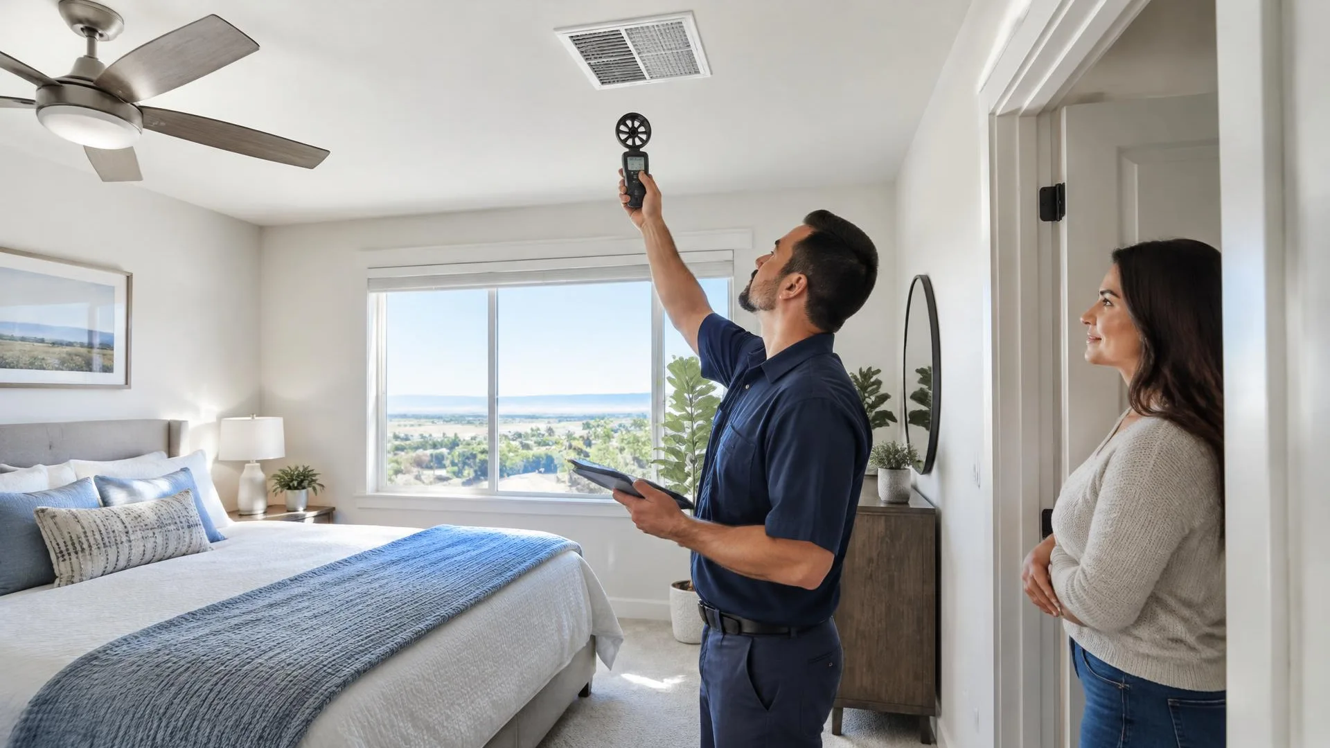 Indoor air distribution components for room comfort assessment