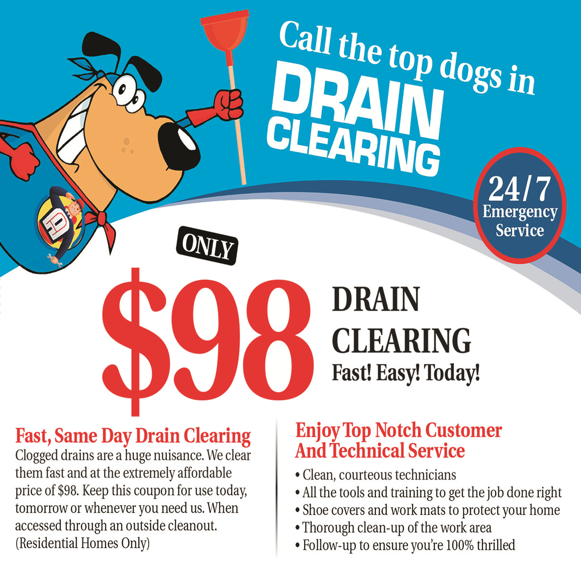 drain clearing offer